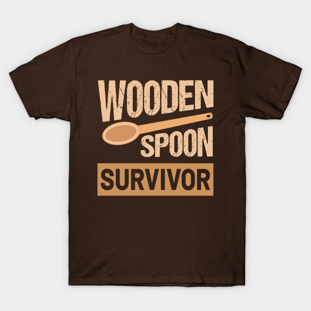 Wooden Spoon Survivor T-Shirt by Taki